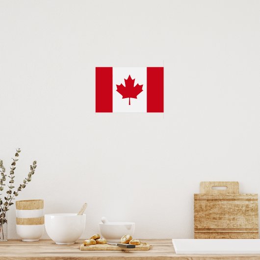 Poster Drapeau canadien (Cuisine)
