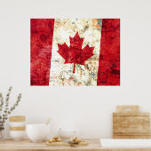 Poster Drapeau canadien (Cuisine)