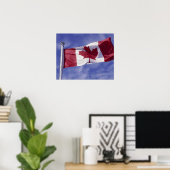 Poster Drapeau canadien (Bureau à domicile)