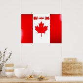Poster Drapeau canadien (Cuisine)