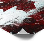 Poster Drapeau canadien (Coin)