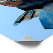 Poster Drapeau canadien Beaver (Coin)