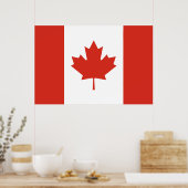 Poster Drapeau canadien (Feuille d'érable) (Canada) (Cuisine)