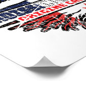Poster drapeau canadien France Arbre (Coin)