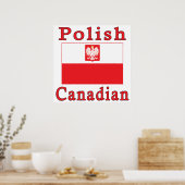 Poster Drapeau canadien polonais (Cuisine)