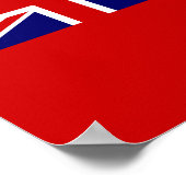 Poster Drapeau canadien Red Ensign (Coin)