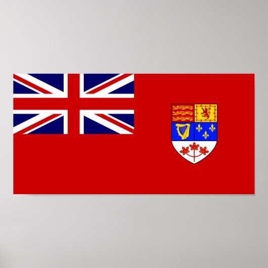 Poster Drapeau canadien Red Ensign (Devant)