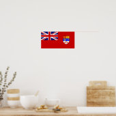 Poster Drapeau canadien Red Ensign (Cuisine)