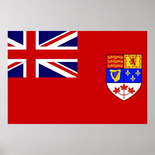 Poster Drapeau canadien Red Ensign (Devant)
