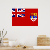 Poster Drapeau canadien Red Ensign (Cuisine)