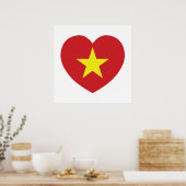 Poster Drapeau cardiaque du Vietnam (Cuisine)