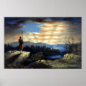 Poster Drapeau céleste américain dans le ciel, Guerre civ (Devant)