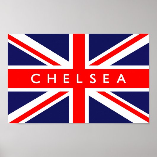 Poster Drapeau Chelsea UK (Devant)