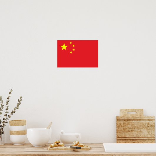 Poster Drapeau chinois (Cuisine)