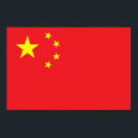 Poster Drapeau chinois<br><div class="desc">Le drapeau national de la Chine.</div>