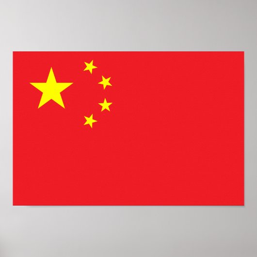 Poster Drapeau chinois (Devant)
