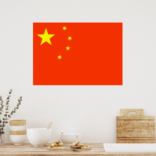 Poster Drapeau chinois (Cuisine)