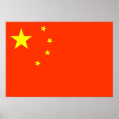 Poster Drapeau chinois (Devant)
