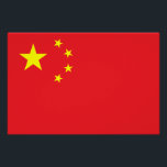 Poster Drapeau chinois<br><div class="desc">Le drapeau national de la Chine.</div>