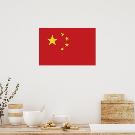 Poster Drapeau chinois (Cuisine)