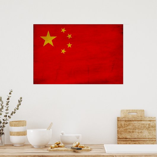 Poster Drapeau chinois (Cuisine)