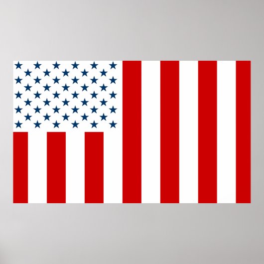 Poster Drapeau civil des États-Unis en temps de paix (Devant)
