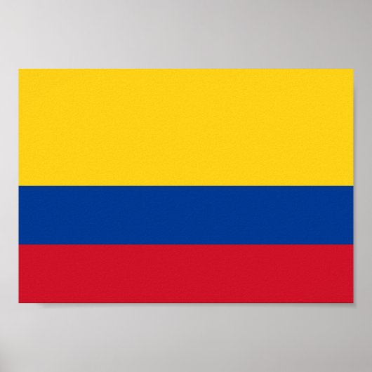 Poster Drapeau Colombie (Devant)