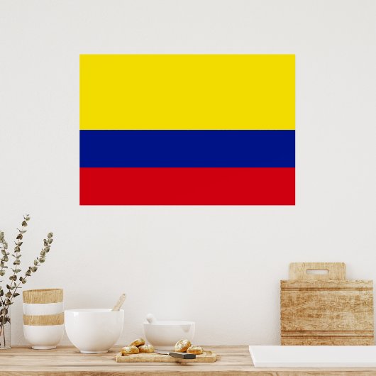 Poster Drapeau Colombie (Cuisine)