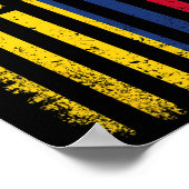 Poster Drapeau Colombie 4 juillet Drapeau Colombie-Britan (Coin)