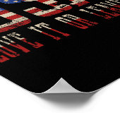 Poster Drapeau Colombie 4 Juillet Etats-Unis Drapeau Colo (Coin)