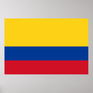 Poster Drapeau Colombie - Bandera De Colombia