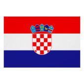 Poster Drapeau croate (Devant)