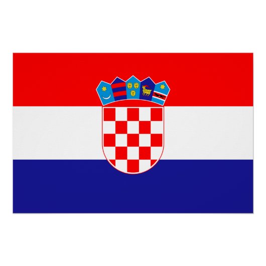 Poster Drapeau croate (Devant)