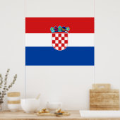 Poster Drapeau Croatie (Cuisine)