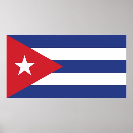 Poster Drapeau Cuba (Devant)