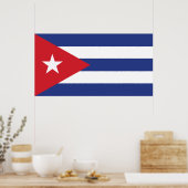Poster Drapeau Cuba (Cuisine)