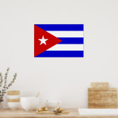 Poster Drapeau Cuba (Cuisine)