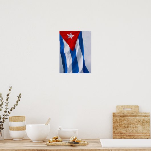 Poster drapeau cuba (Cuisine)