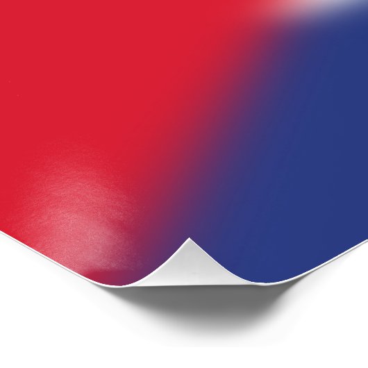 Poster Drapeau cubain (Coin)