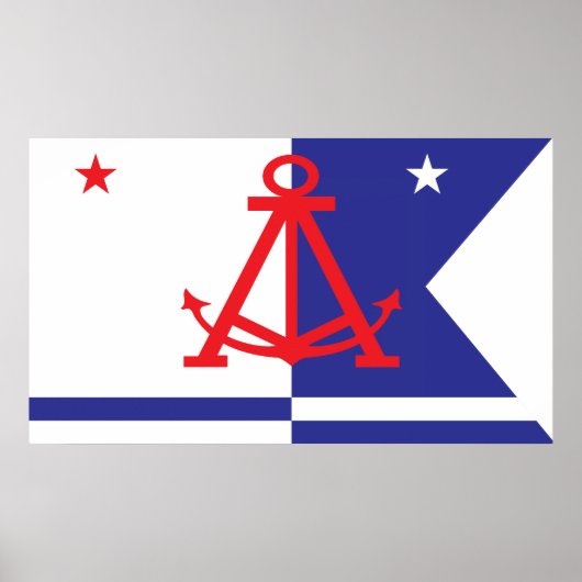 Poster Drapeau d'Alameda (Devant)