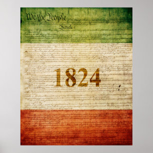 Poster Drapeau d'Alamo