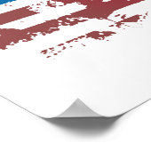 Poster DRAPEAU D'AMÉRIQUE vintage (Coin)