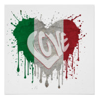 Drapeau d'amour Italie