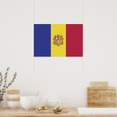 Poster drapeau d'Andorre (Cuisine)