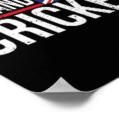 Poster Drapeau d'Angleterre Cricket Maillot de Match Tour (Coin)