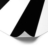 Poster Drapeau d'Angleterre noir blanc (Coin)