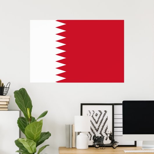 Poster Drapeau de Bahreïn (Bureau à domicile)