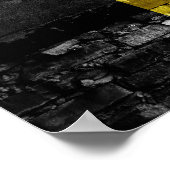 Poster Drapeau de Belgique (Coin)