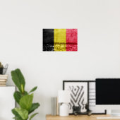 Poster Drapeau de Belgique (Bureau à domicile)