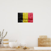 Poster Drapeau de Belgique (Cuisine)